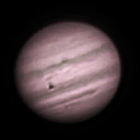 Io Moon Shadow Transit on Jupiter